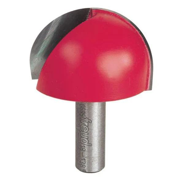 Round Nose Router Bit - 1/2" SH - Cutting Radius:1" - Diameter:2" - Cutting Length:1-1/4"